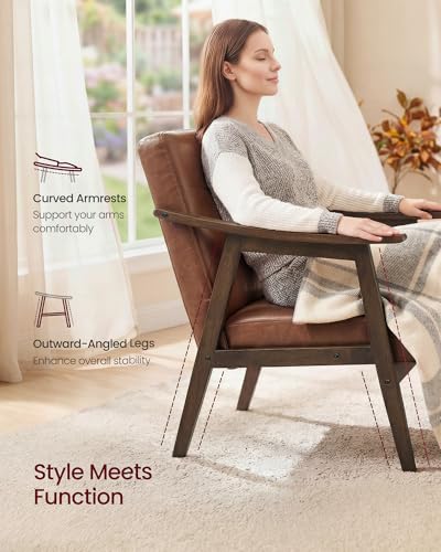 VASAGLE PU Leather Button Tufted Chair