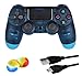 Price comparison product image OUBANG Juego Game Controller for PS4,Wireless Controller for Playstation 4/ Windows/ Android/iOS, Crystal Blue