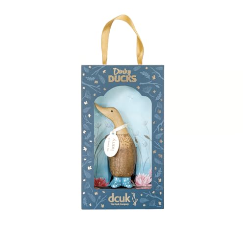 DCUK Dinky Gift Boxed Spotty Welly Duck - Blue