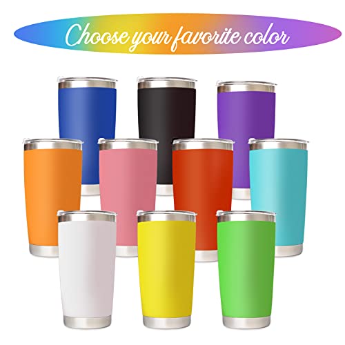 Yongqiang Personalized Tumbler With Engraved Name - 12 Designs, 20Oz Tumbler W/Lid, Double Wall Insulated Travel Coffee Tumbler, Personalized Gifts For Women Men, Birthday Gifts From Daughter, Son #TOP4