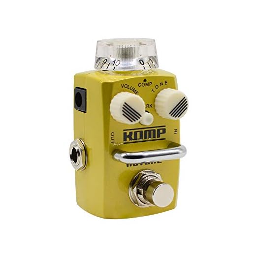 Hotone Skyline Komp Analog Opto LA2A Style Optical Compressor Guitar Bass Effects Pedal
