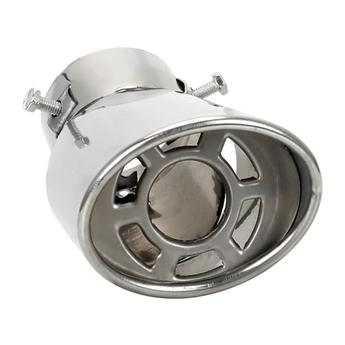 Tubo de escape de coche de acero inoxidable con acabado pulido y silenciador universal 6