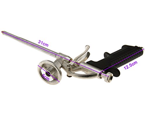 Aluminum Caulking Foaming Gun Foam Sprayer PU Grade Expanding Spray Application Applicator - Thumbnail 2