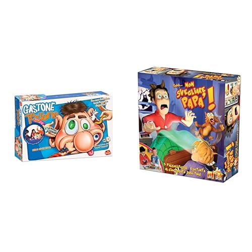GOLIATH Set di 2 giochi: Gastone Testone + Non Svegliare Papa - Giochi da Tavolo, Azione, Abilità e Velocità per Bambini - Nuovo Set Giochi - Gioca con la Famiglia o gli Amici - 2+ giocatori - 5+