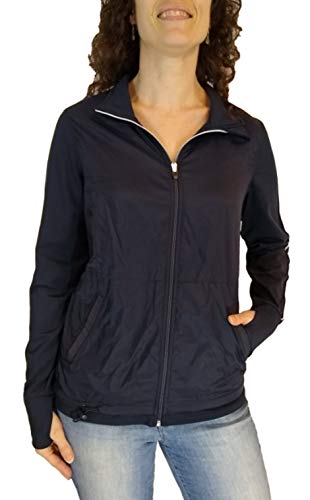 Tangerine Ladies' Active Jacket (Large, Navy/White)