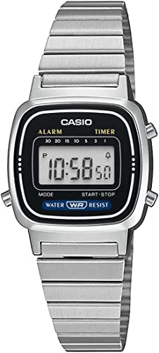 [�J�V�I] CASIO �r���v ���f�B�[�X �f�W�^�� NEW�f�U�C�� LA670WA-1 �V���o�[×�u���b�N �C�O���f�� [���s�A���i]