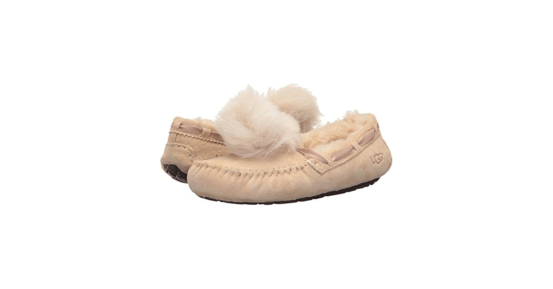 靴 UGG DK211 New Pom pom Moccasin Amazon.com | UGG Women's Dakota Pom Moccasin, Chestnut, 5 M
