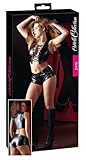 Schwarz Cottelli Collection Party Medium Kunstleder Top und Hose