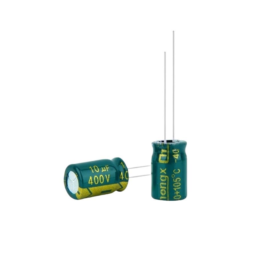 Condensador electrolítico de aluminio de 10 x 13 mm, bajo, 15 UF, 400 V