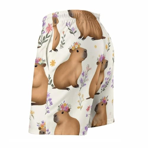 Casual Swim Trunks for Men, Mesh Lining Swimsuits Drawstring Beach Shorts Quick Dry Board Shorts4