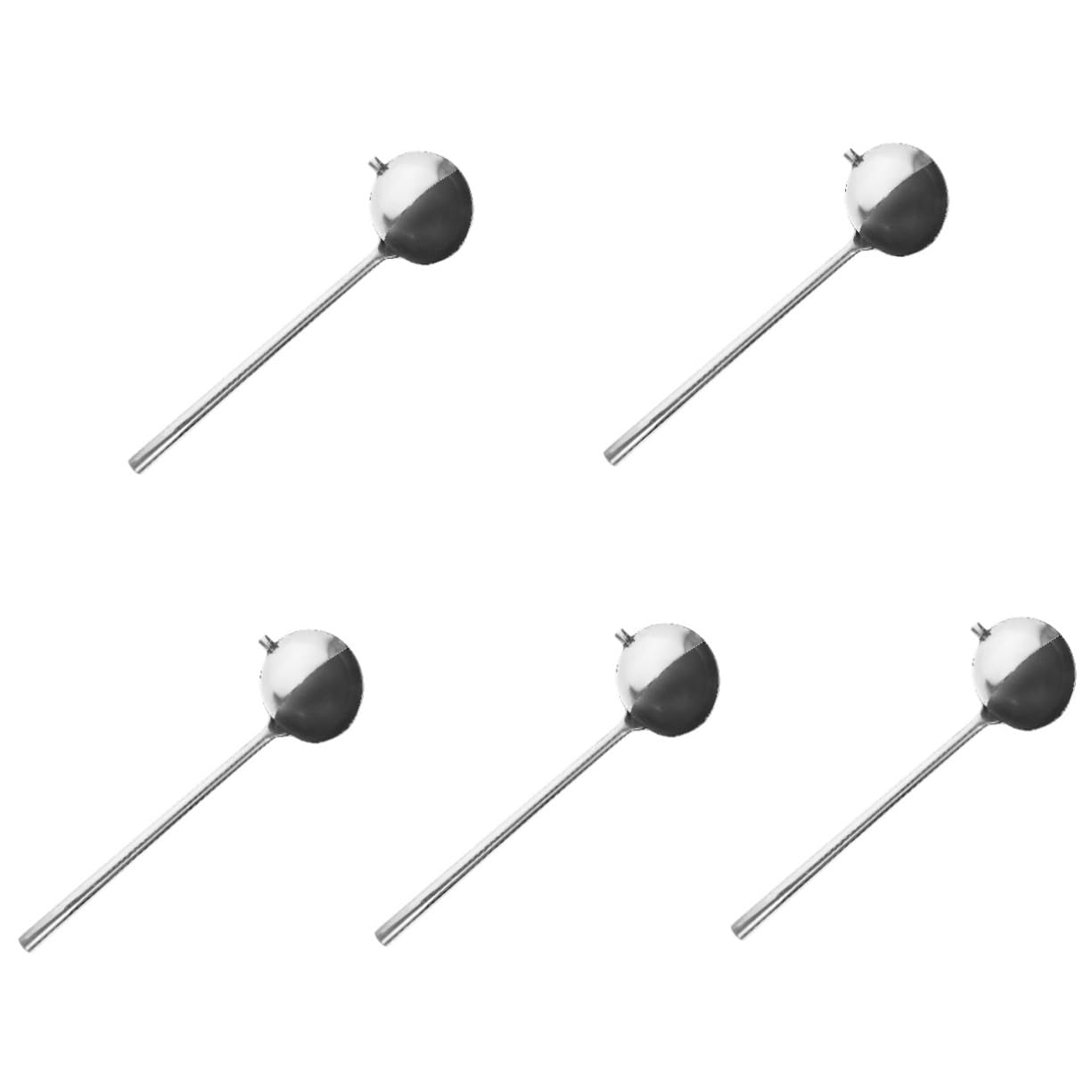 PRETYZOOM 5piezas Cucharón De Inoxidable Boquilla Para Salsas y Utensilio De Cocina Práctico y Para Ensaladas y Guisos