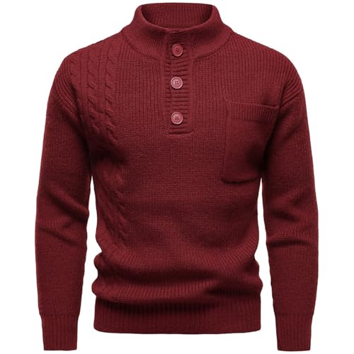 Suéter abrigo otoño invierno casual de punto cómodo cálido tipo jersey superior 3