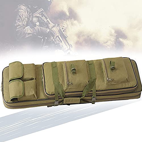 Fundas para Armas Estuche para Rifle Suave y Largo Doble Funda para Escopeta Bolsa para Pistola Deslizamiento, Bolsa Táctica Funda para Arma,Oxford Impermeable,Green-85cm/In Cover