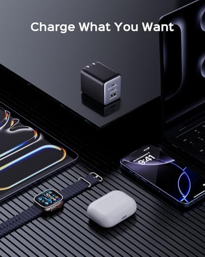 3-Port wegear 100W USB-C Foldable GaN Wall Charger Block (2x USB-C, 1x USB-A) - image 7