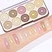 10-Colors Highlighter Makeup Palette: Long-Lasting Shimmer Glow Highlighter Makeup Powder - Waterproof Smooth Face Highlighters For All Types Skin