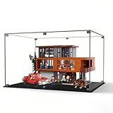Caja de exhibición de acrílico Transparente a Prueba de Polvo, Compatible con el Modelo LE-GO 21354 Twilight House of Cullen, se Puede Utilizar como Caja de exhibición o Caja de Almacenamiento.1