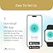 ResQ Jewelry, Maitri Smart Bluetooth Safety Bracelet, Discreet Wearable Safety Device - GPS Location Tracking, Audio Recording, One Touch Activation (Rose Gold)
