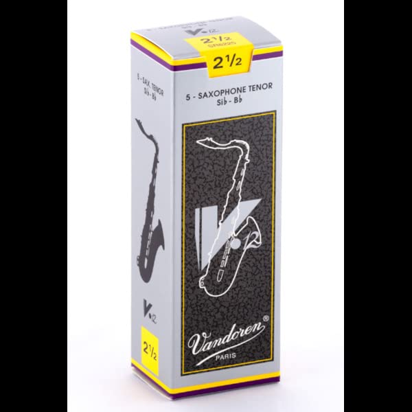 Vandoren V12 Tenor saxophone reeds, box of 5 - Strength 4,5