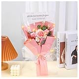 ローズ 花束 かぎ針編み バラ 手編み バラ 手作り 枯れない花 糸手編みブーケ 毛糸の花束 ニット造花 人工観葉植物 インテリア飾り 母の日 父の日 バレンタインデー クリスマス 贈り物 誕生日 記念日 プレゼント 梱包材付き