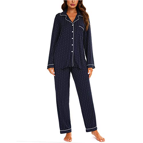 Pyjama en coton amropi femme : fini le froid nocturne grâce à cet ensemble de nuit boutonné hiver