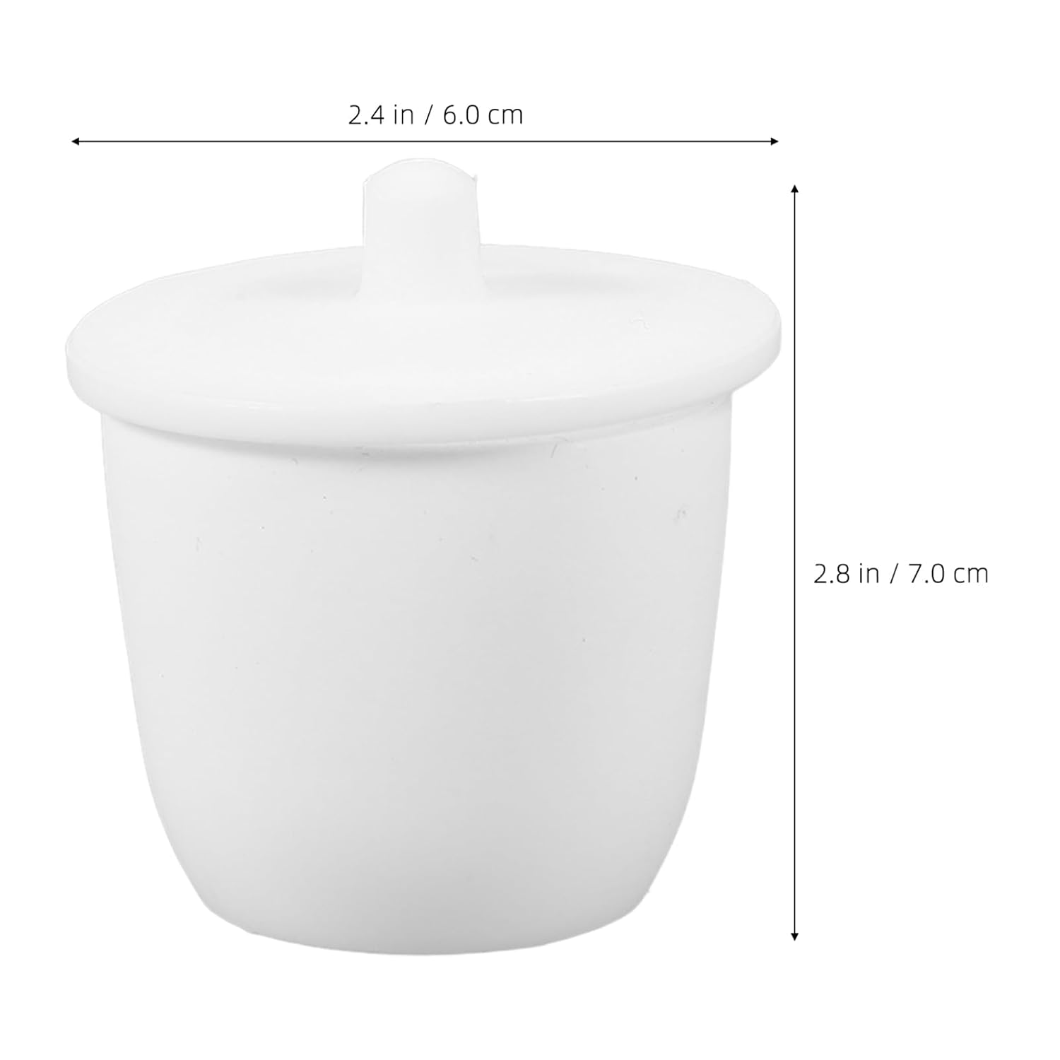 PTFE Crucible with Lid for Labs Laboratory Tool for High-Temperature Applications Non-Stick for Easy Cleaning for Melting and Casting Supplies