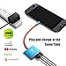 DUEQID USB C to HDMI Adapter for Switch, Dock 3 in 1 TV Adapter with 4K HDMI Cable, 100W Type C Charging, Compatible with Switch, Steam Deck, Smartphones, PC (bleu)