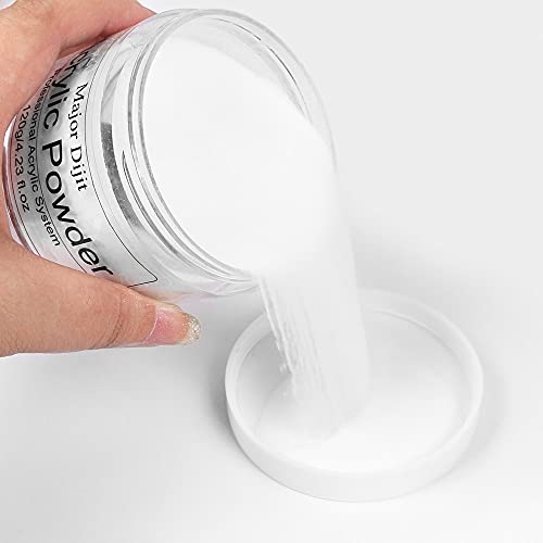 Acrylpulver Major Dijit 120 g – klares Acrylnagelpulver für Nageldesign