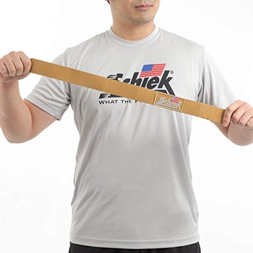 Amazon | Schiek(シーク) レザーリフティングストラップ ブラウン