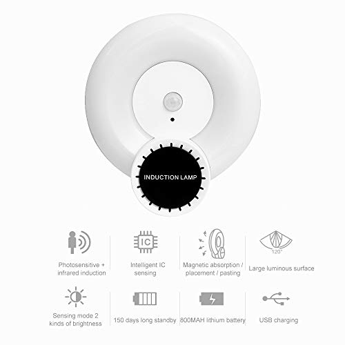 Anself Sensor de movimento Luz de parede Luz noturna com aromaterapia Armário com lâmpada de indução