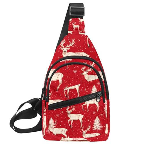 Mochila cruzada de alce ajustable para evitar rozaduras al correr y entrenar