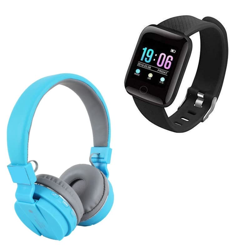 TechKing (SPECIAL with 12 YEARS WARRANTY Comfortable On-Ear Bluetooth Wireless Headphone, Bluetooth D116 SmartWatch with Heart Rate Monitor and many other Features-picture-30