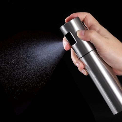 Image of VIVITO 100ml Stainless Steel Oil Sprayer for Cooking | Refillable Olive Oil Mister & Vinegar Dispenser | Leak-Proof Fine Mist Spray Bottle for Air Fryer, BBQ, Salad | Healthy Control (Pack of 1)