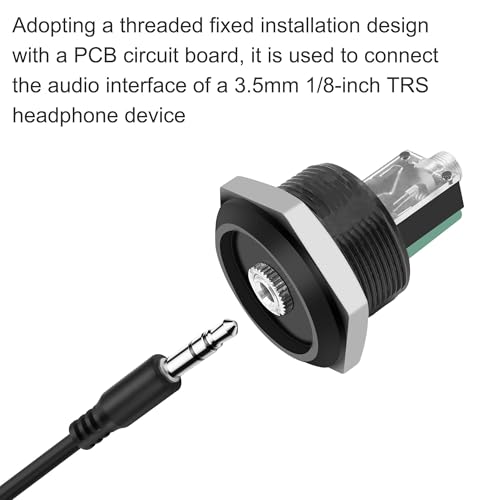 Conector Panel 3.5mm TRS Hembra Estéreo MEIRIYFA miniatura 4