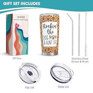 Auntgiftsauntiegiftsfromnieceornephewmotherdaybirthdaygiftsforauntdogmomgiftsforwomendogownertravelcoffeemugtumblerwithlidstraw20oz Urban Country Home Decor Aunt gifts auntie gifts from niece or nephew mother day birthday gifts for aunt dog mom gifts for women dog owner travel coffee mug tumbler with lid straw 20oz urban country home decor