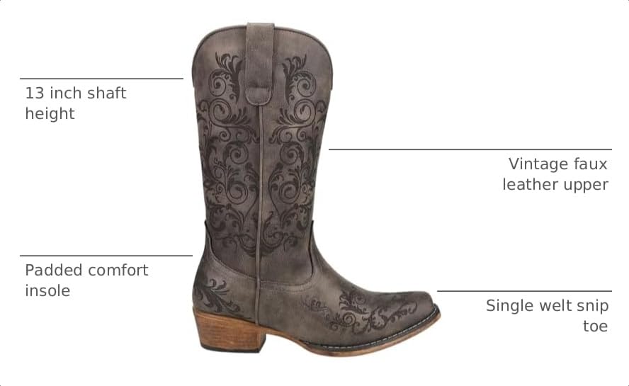 Image of ROPER Ladies Tall Stuff Snip Toe Boots