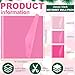 Qilery 600 Sheets Valentines Wrapping Tissue Paper Bulk 20 x 20 Tissue Paper for Gift Bags Boxes Packaging Bridal Shower Project Weddings Birthday Party Arts DIY(Pink Series)