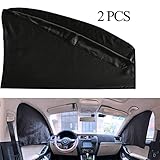 ZATOOTO Car Window Shade - Magnetic Privacy 2 Pcs Side Front Protection Cover - Sun Shades Curtain...