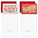 Hallmark Valentine's Day Cards Assortment, Bold Type (24 Cards and Envelopes)