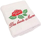 Weiches Handtuch aus 100% Baumwolle, 450 Gramm, Größe 50x100 cm, bei 40 Grad gewaschen.