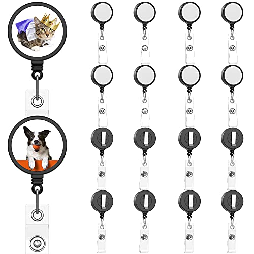Porte-badge rétractable sublimation pour étiquette de nom et clé de bureau