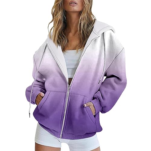 Sweat à capuche femme zippé veste confortable manches longues pour le froid