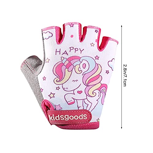 Luvas de ciclismo para crianças | Luvas sem dedos antiderrapantes para crianças | Luvas esportivas a