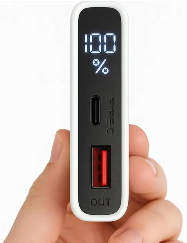 Power Bank 10000 mAh, Carregador Portátil Turbo 22,5W, Display de...