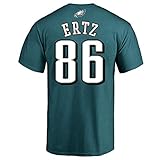 Zach Ertz Philadelphia Eagles #86 Green Youth Performance Name & Number Shirt (Large 14/16)
