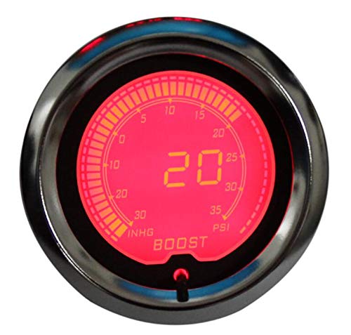 Manometro Pressione Turbo Digitale LED - 52 Mm, 0-30 PSI, 12V Per Auto Con 7 Colori - Foto 3