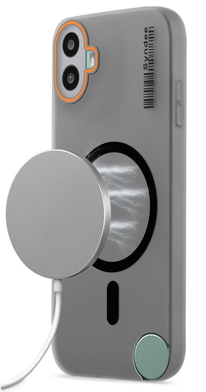 Mr. Case Back Cover for CMF by Nothing Phone 1 Sleek Frosted Translucent Back | Only Compatible with Wireless Magnetic Accessories | Anti-Scratch Shockproof Phone Case – Black