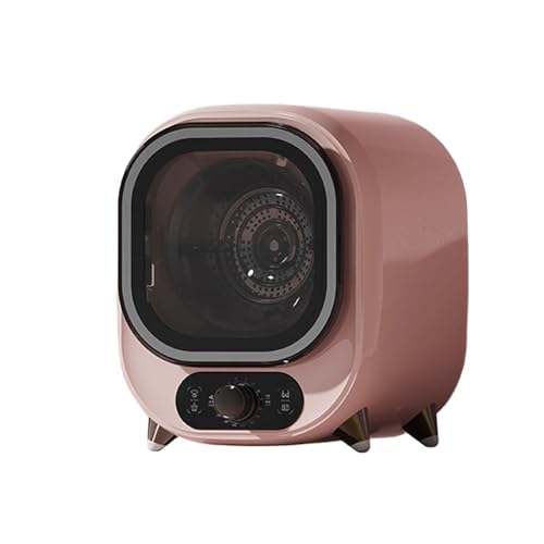 Secadora de condensador portátil, compacta con ajustes de temperatura duales, luz azul de 360°, antibacterias, funcionamiento silencioso para el hogar, apartamentos y caravanas