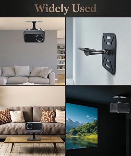 Image of Projector Stand for Floor, Rotating Desktop Projector Mount, Portable Projector Stand for Home Theater and Office Presentations