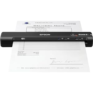 Epson WorkForce ES-60W mobiler Dokumentenscanner (Scanner, DIN A4, integrierter Akki, 600dpi, WiFi, USB 2.0)