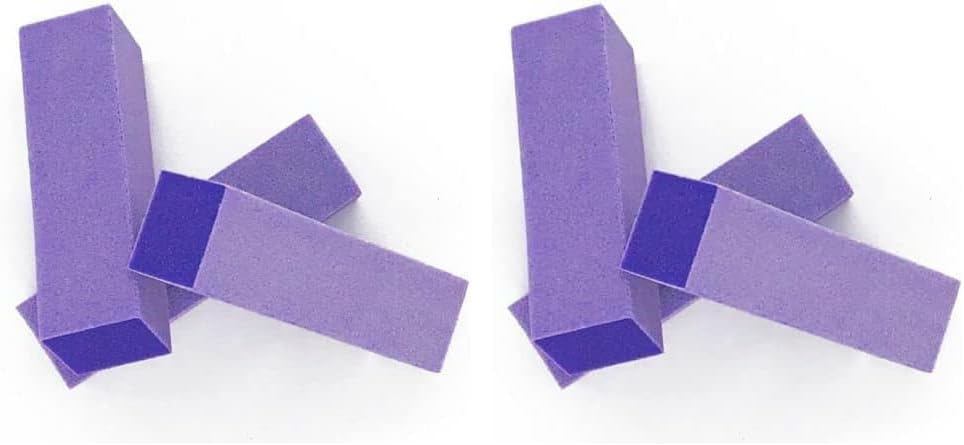 Soft Touch Lavender Sanding Block, 4-Sided, 100 Grit, Washable and Reusable, Long Lasting, 12 Pieces (Pack of 2)
